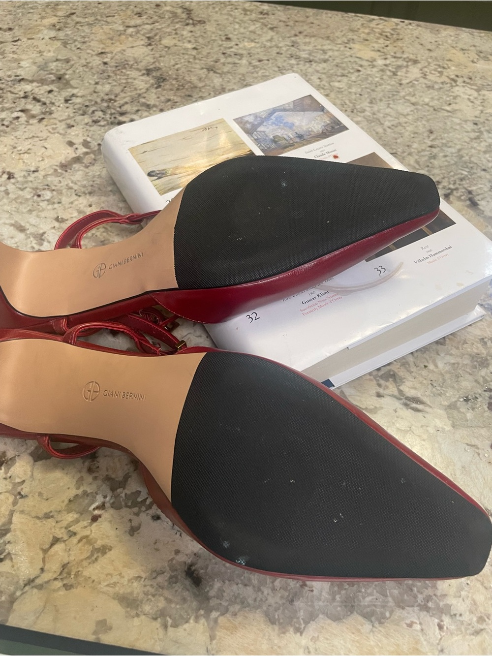 Elevate your look with a classy shoe 
Wine/Red Slingback Pointed-Toe Kitten Heel - Picture 4 of 4